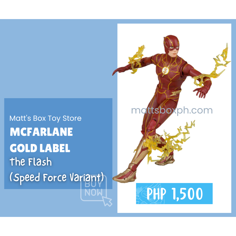 [0723] McFarlane The Flash (Speed Force Variant) Gold Label | Shopee ...