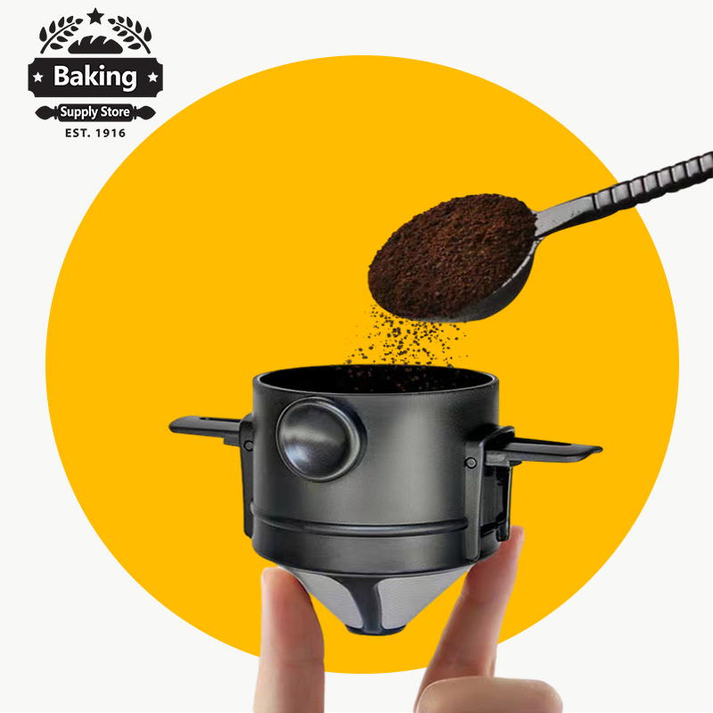 Foldable Coffee Filters Stainless Steel Drip Coffee Funnel Coffee