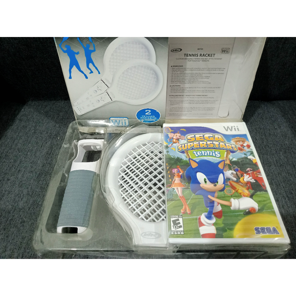 Sega Superstars Tennis Racket Bundle Nintendo Wii ( New) Shopee