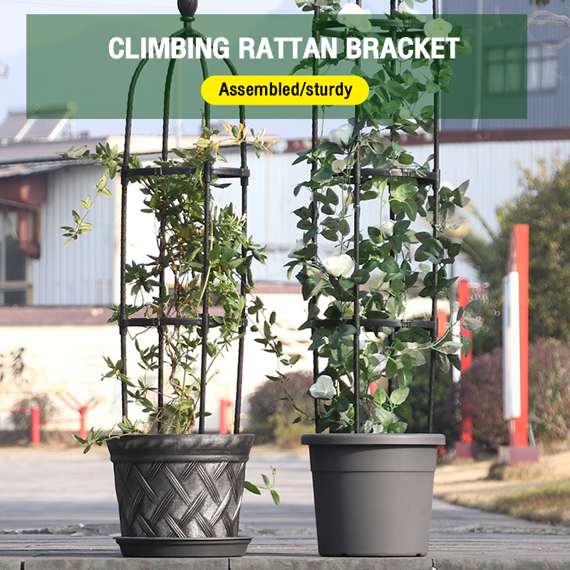 Climbing rattan rack European flower stand splicing outdoor flower ...