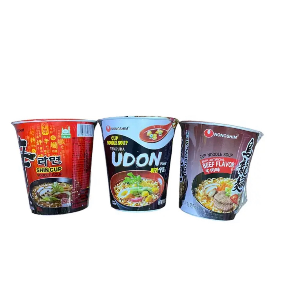 Korean Cup Noodles (Shin Cup, Beef and Tempura Udon) Shopee Philippines