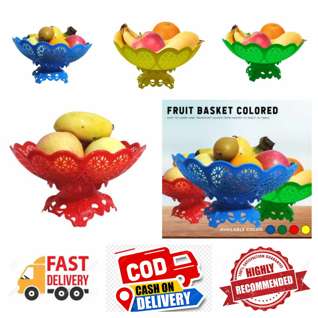RRRIR Durable plastic Fruit Tray Fruit Basket for Table Display Fruits