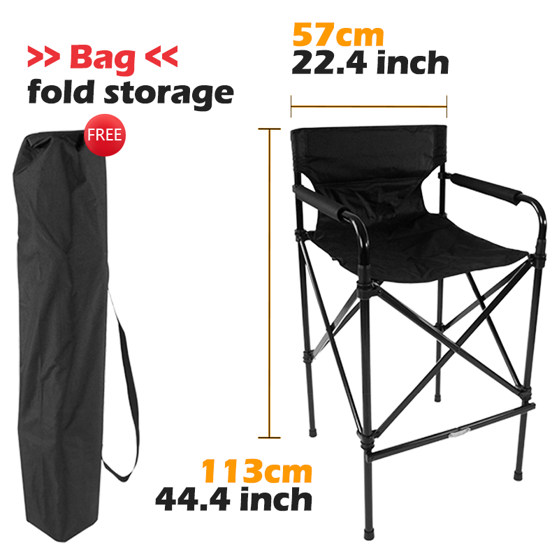 44 inch Make Up Chair Foldable with Storage Bag Director Chair Folding