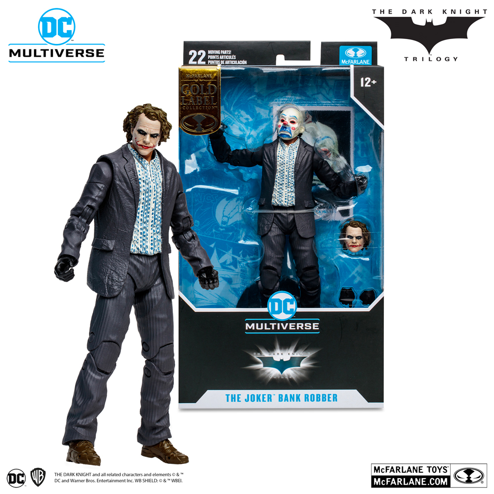 JOKER (BANK HEIST), THE DARK KNIGHT DC MULTIVERSE BY MCFARLANE TOYS