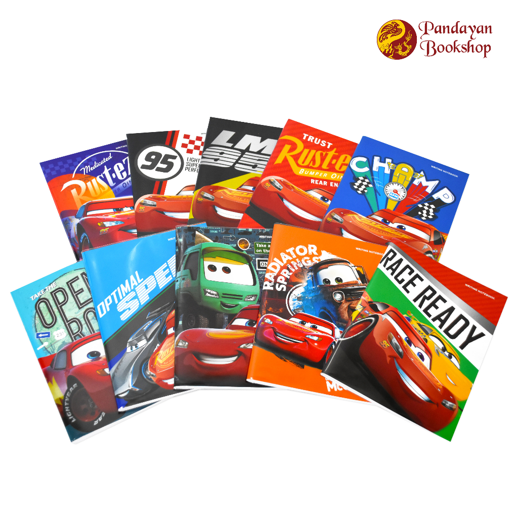 Orions Disney Pixar Cars Writing Notebook with Cover 80 leaves | Shopee ...