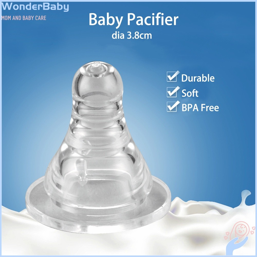 Wonderbaby Standard Nipple Silicone Bottle slim neck Pacifier 3.8cm ...