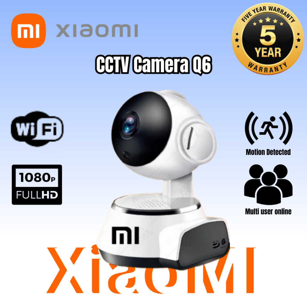 XiaoMi Q6 FHD WiFi CCTV Q6 IP Camera Security Home Network Video Night