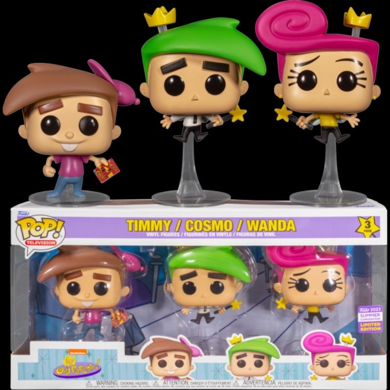 Funko Pop! Television : Fairly Odd Parents - Timmy Cosmo & Wanda (2023 