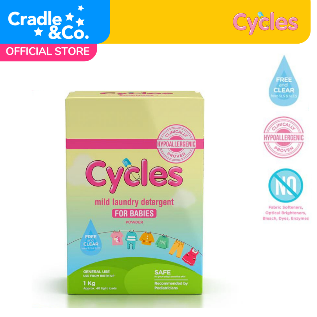 Cycles Mild Laundry Baby Powder Detergent 1kg Shopee Philippines