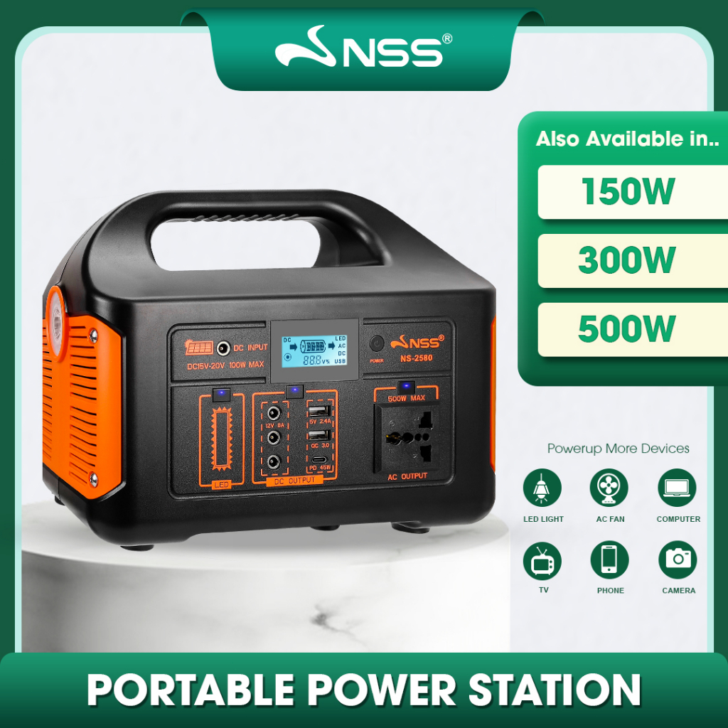 Nss 150w 500w Sola Power Station Generator Multi Function Portable Big