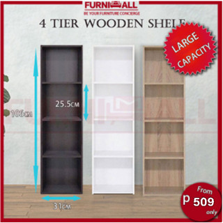 Wooden practical 3/4-layer locker/bookcase/storage cabinet/cabinet ...