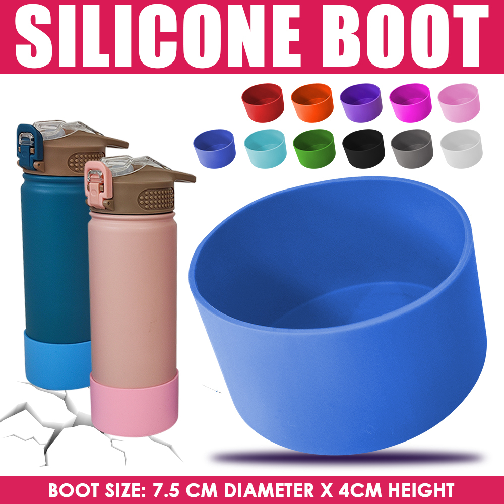 Silicone Protective Boot Sleeve Bottle Flask Silicone Protective Boot 7.5cm/ 9cm Bottom Cover