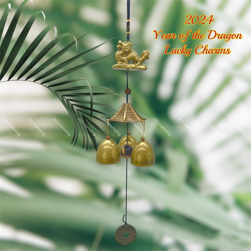 2025 Lucky Wind Chime Fengshui Bell Copper Alloy Snake Wind Chimes for