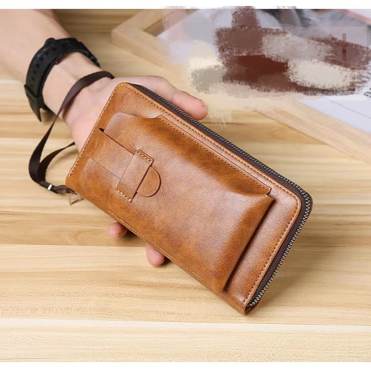 HYM SHOP#8036 Men's Long Wallet Multi Card Holder Cash Purse Clutch Bag ...