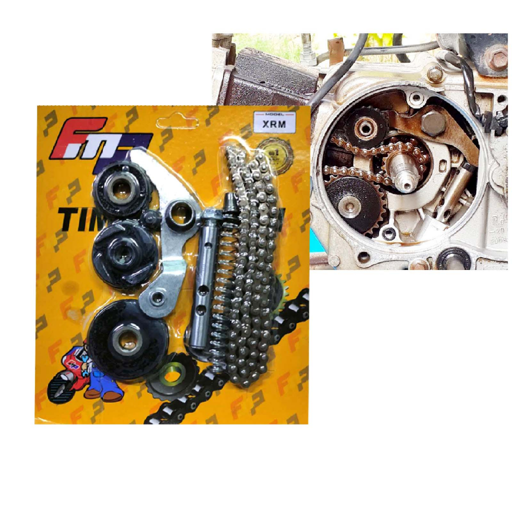 Motorcycle TIMING CHAIN KIT WITH ROLLER GUIDE SET (TCG) C100/DREAM/XRM