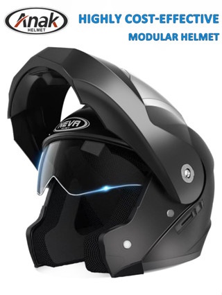 NEVA Original Motorcycle Modular Helmet Dual Visor Unisex with Icc ...