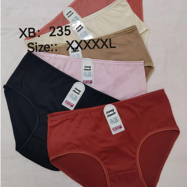 6PCS PLUS SIZE PANTY PLAIN WOMEN'S COTTON GOOD QUALITY COD PLUS SIZE ...