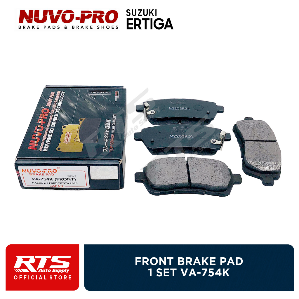 NuvoPro Front Brake Pad Suzuki Ertiga 2014 2018 VA754K 1set