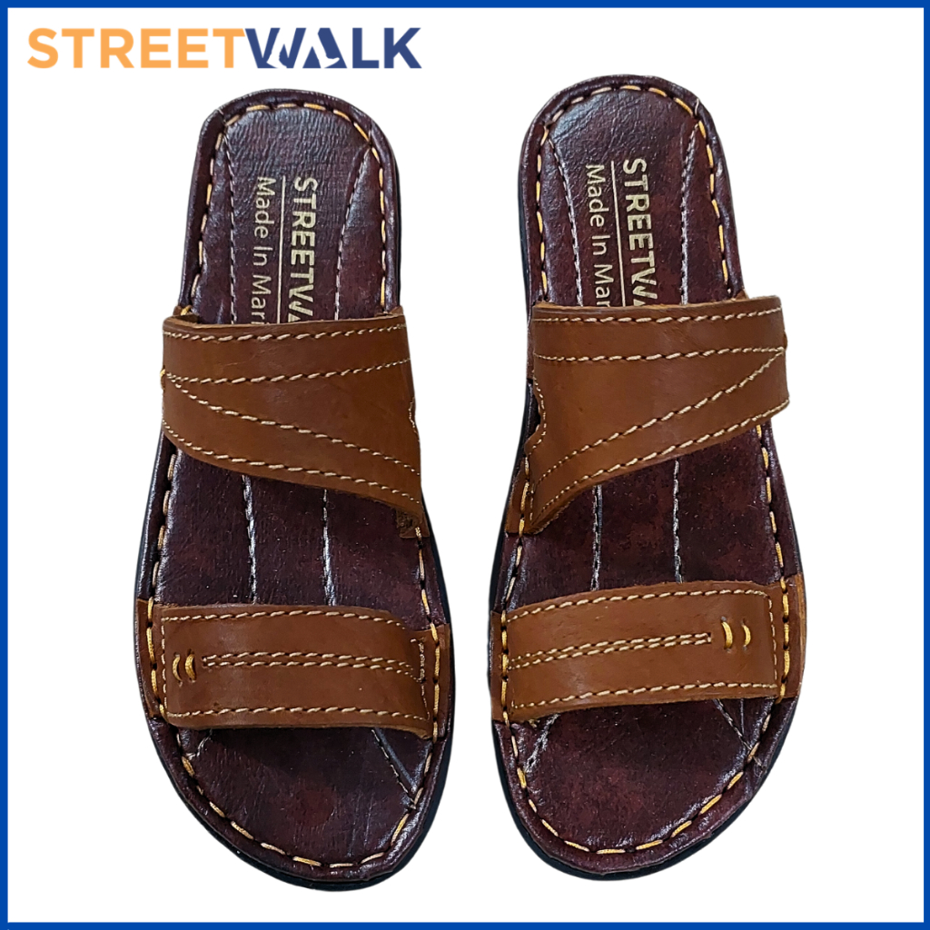 Streetwalk Footwear 2 Strap Leather Sandals for Women Marikina