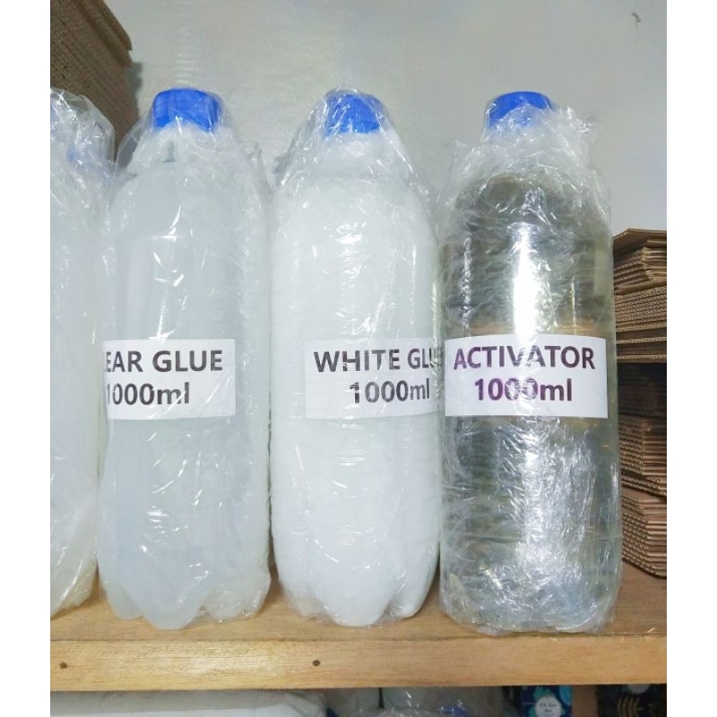 Big bottle Glue and Slime Activator | 1Liter 500ml 300ml 1L 1000ml ...