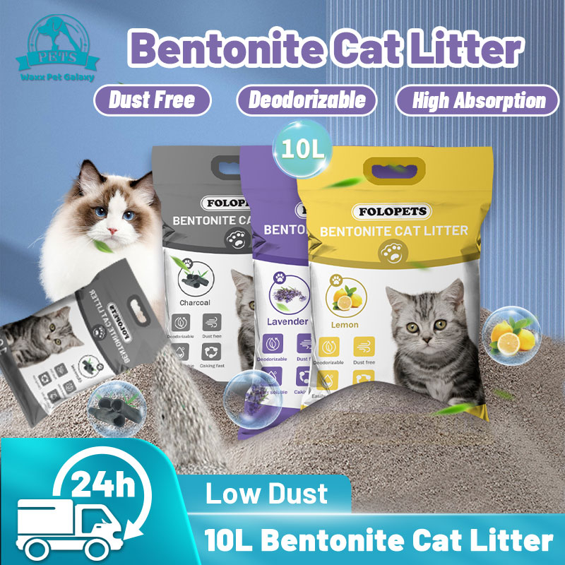 FOLOPETS Bentonite Cat Litter Food GradeOdour Control clumping Highly
