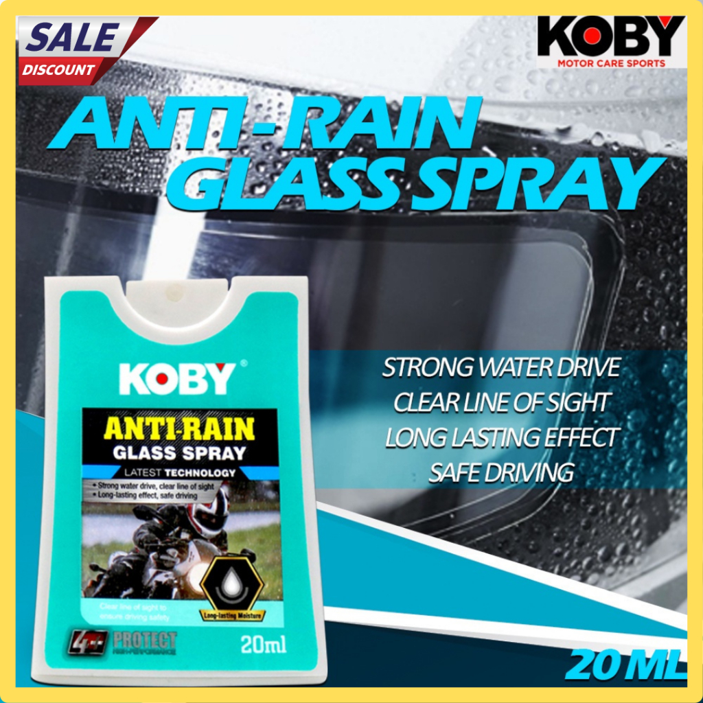 Koby Anti Rain Glass Spray Helmet Visor Side Mirror Wind Shield Water