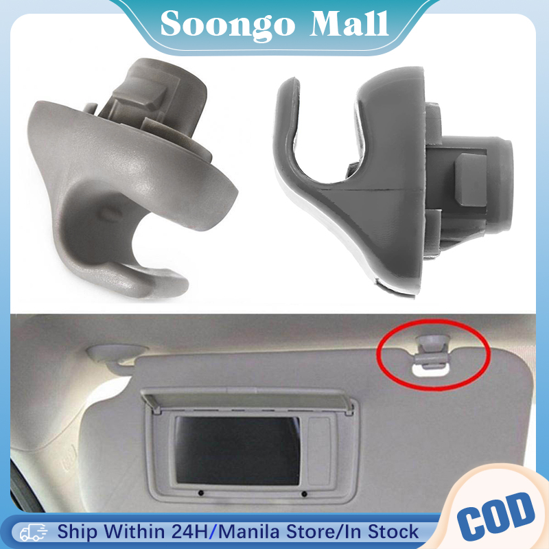 1Pair Sun Visor Clip Car Sun Visor Hook Clip Bracket Retainer For Honda