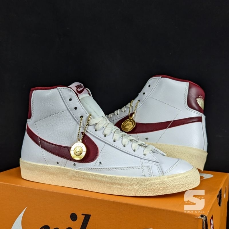 Nike blazer outlet red and white