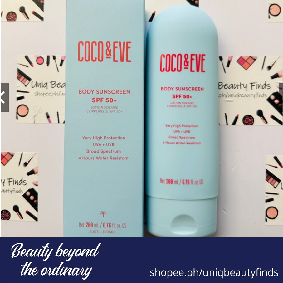 Authentic Coco & Eve Body Sunscreen SPF50+ Shopee Philippines