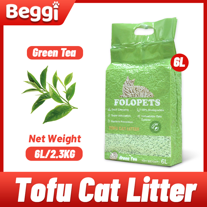 Cat Litter Tofu 6L Food Plant Tofu Residue Made Cat Sand Tofu Cat Litter Sand Deodorant Cat