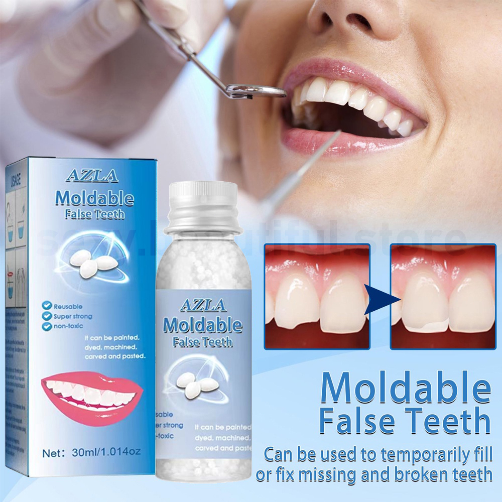 AZLA 30ML Temporary Tooth Repair Kit Teeth and Gaps Moldable False Teeth Solid Glue Denture