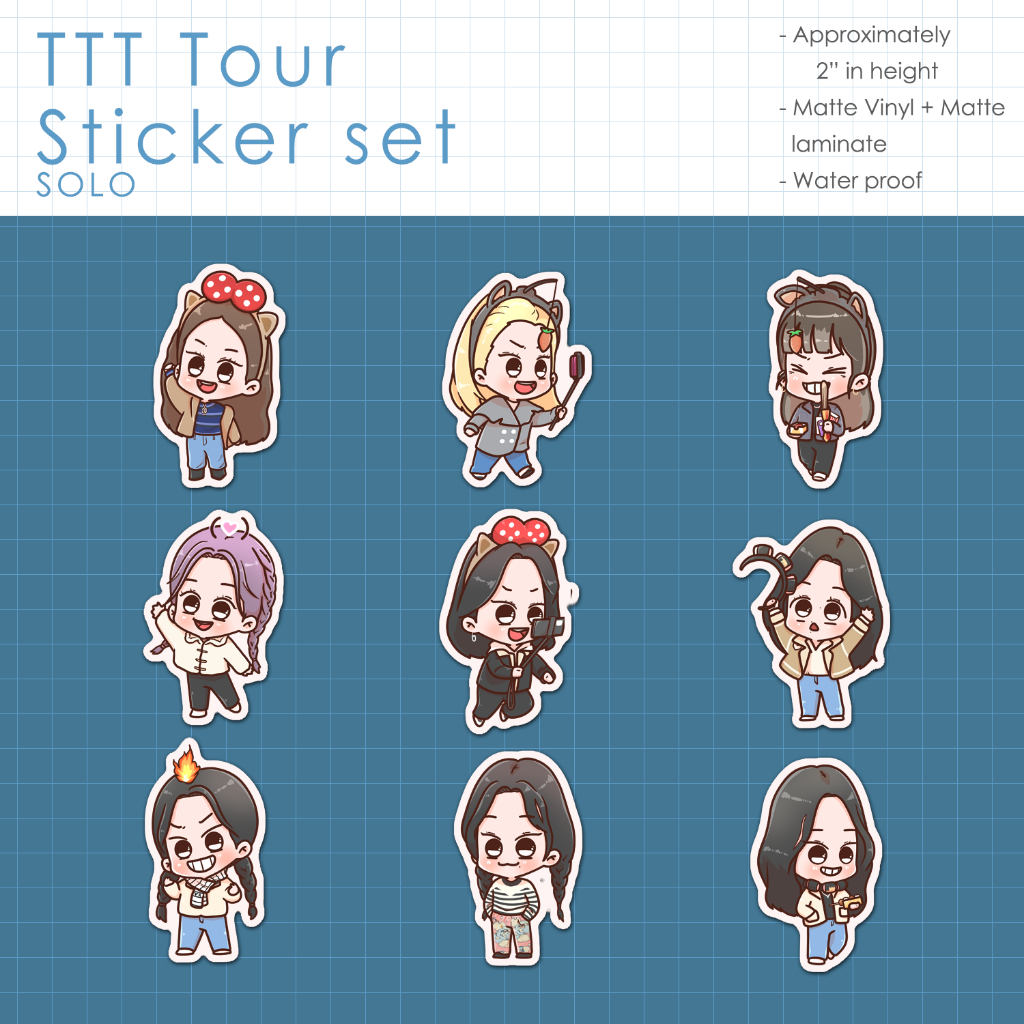 (SOLO) TTT Tour & Extras sticker set | Shopee Philippines