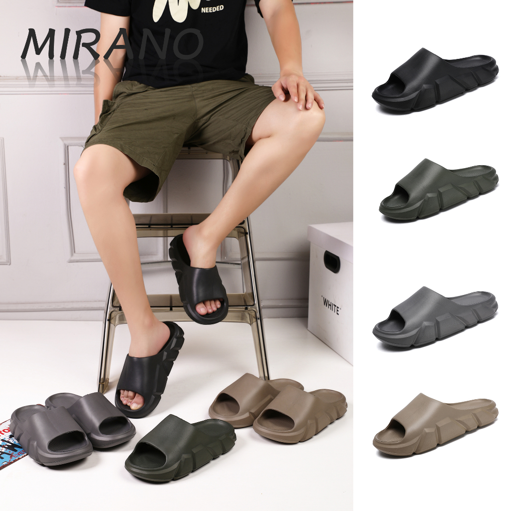 New Mirano 2321 Mens Plain indoor Slipper waterproof durable | Shopee ...