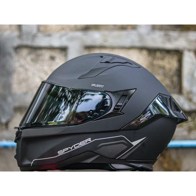 SPYDER HELMET FURY 3001M S MATTE BLACK WITH FREE CLEAR LENS Shopee