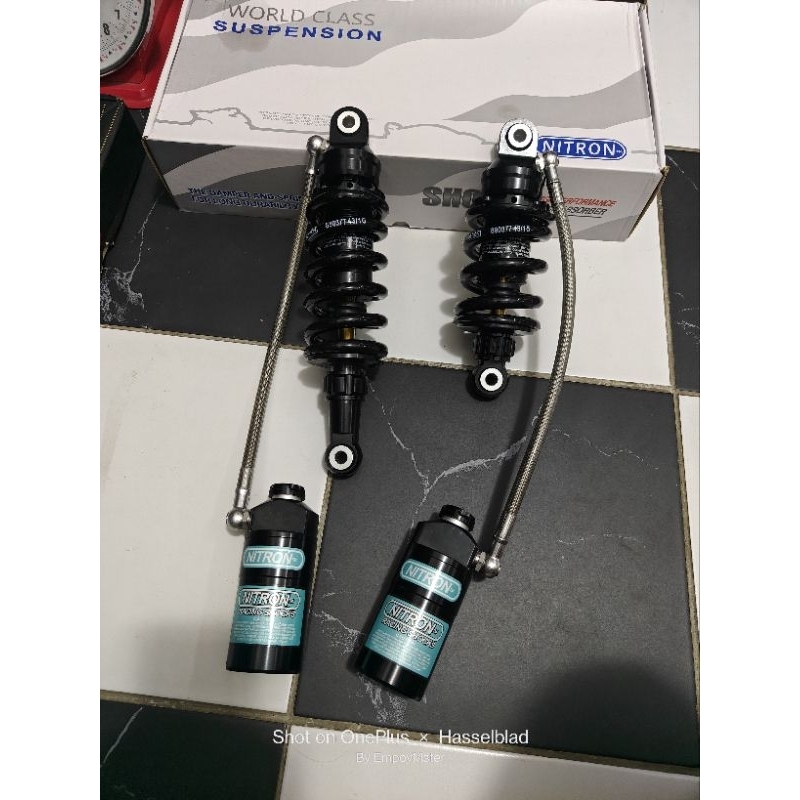 Nitron shock by Row1 All Black Edition premium Raider R150 & Sniper 150 ...