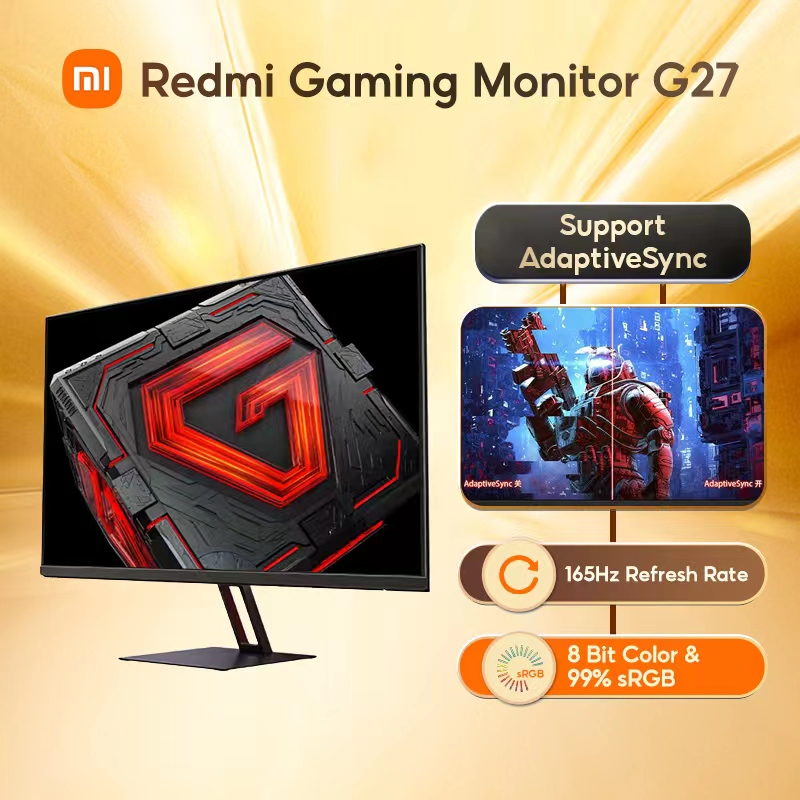 Xiaomi Redmi G27 Gaming Monitor 27 Inch 165Hz High Refresh Rate Fast ...