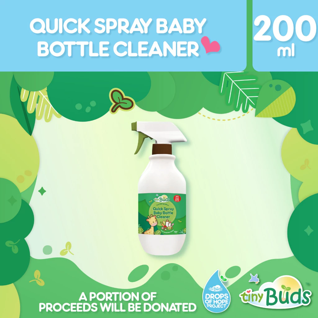 Tiny Buds Quick Spray Baby Bottle Cleaner 200ml