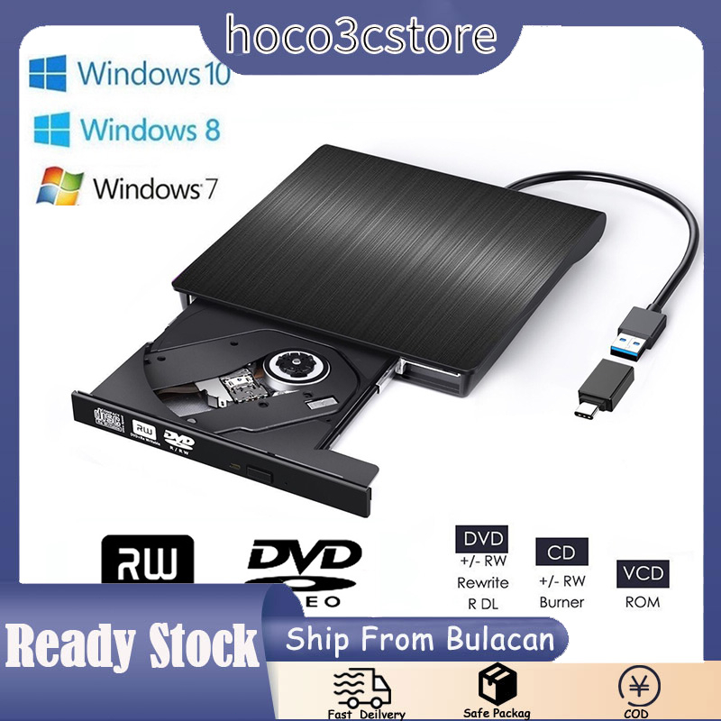 USB 3.0 External DVD Optical Drive CD DVD ROM CD RW Player Reader ...