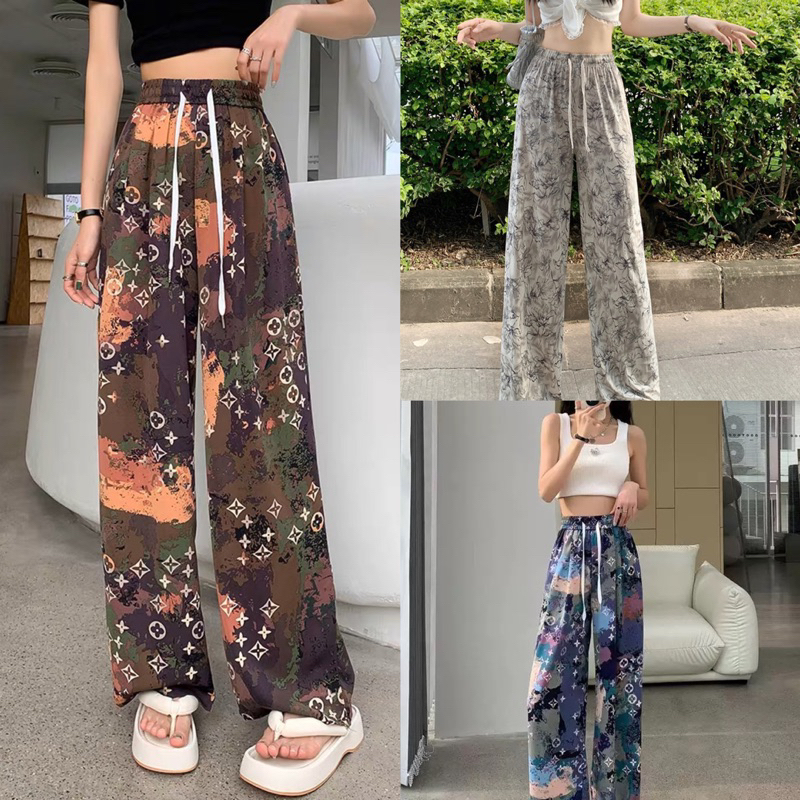 Wide Leg Pants Slimmer High Waist Pants/women’s hight waist square