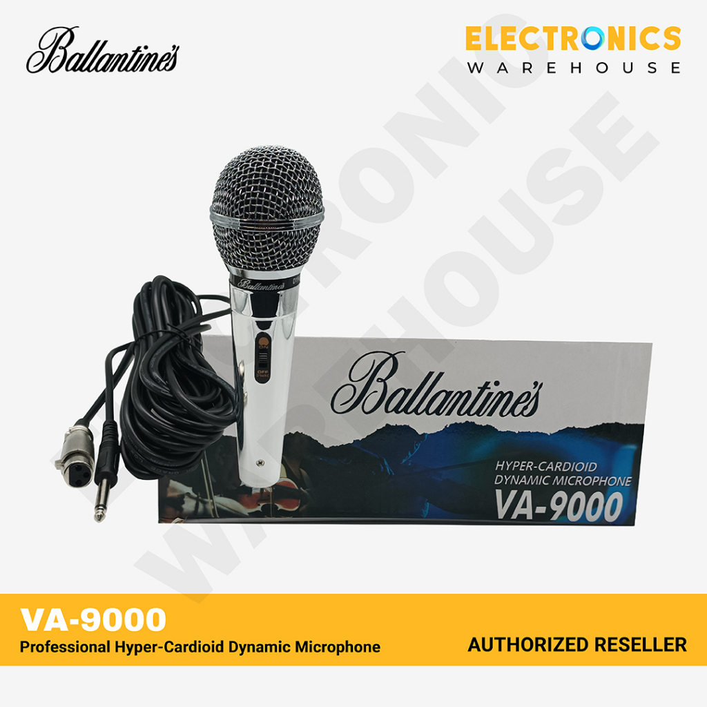 Ballantines VA-9000 Professional Hyper-Cardioid Dynamic Microphone ...