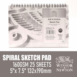 Sketchbook D&S A5 160gsm- Portrait Natural White Spiral Bound Art Paper