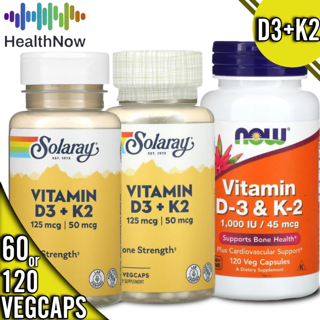 Vitamin D3 + K2 Now Foods or Solaray Shopee Philippines