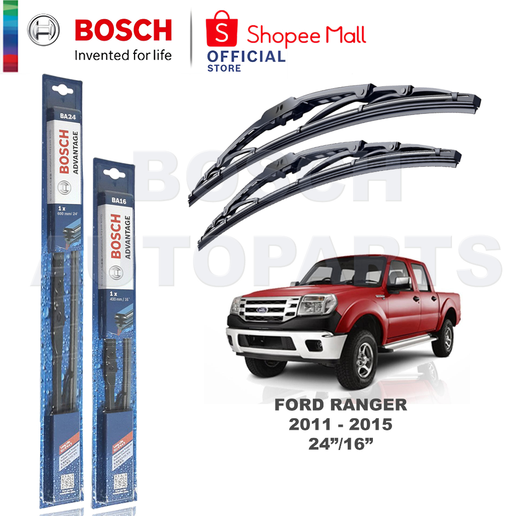 Bosch Advantage Wiper Blade Set For Ford Ranger 2011-2015 (24