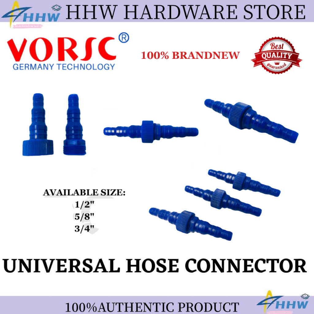 HIGH QUALITY TOOLS UNIVERSAL HOSE CONNECTOR 1/2" 5/8" 3/4" ORIGINAL