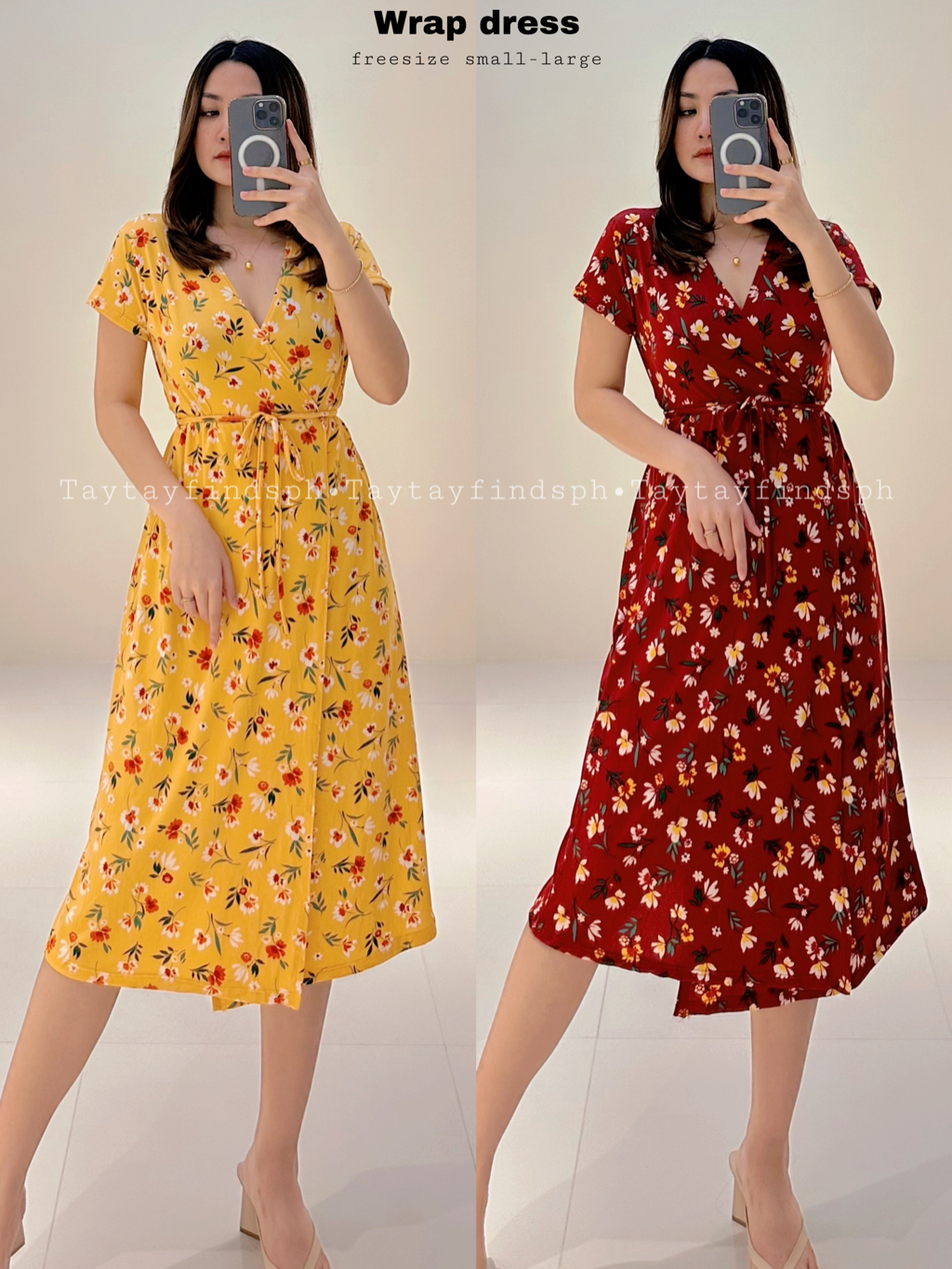 Shopee wrap dress online