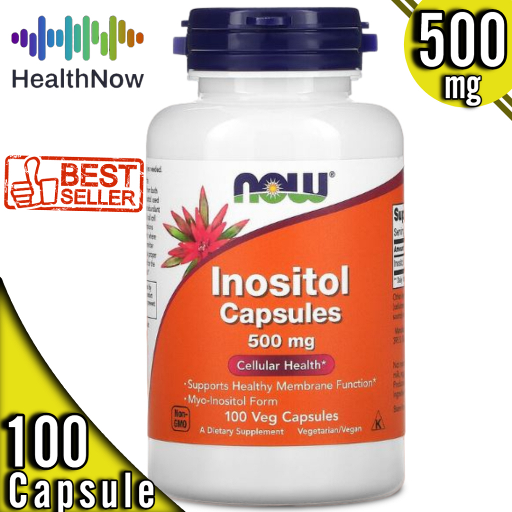 Now Foods Myo Inositol Inositol Capsules 500 mg 100 Veg Capsules Shopee Philippines