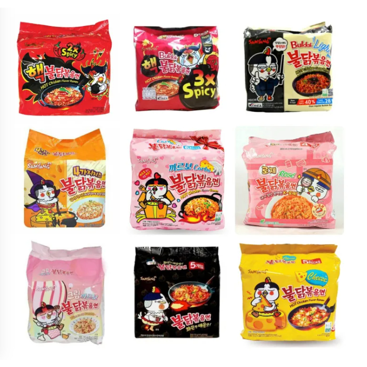 Samyang Buldak Korean Spicy Fire Noodles 130g -140g 1Pack | Shopee ...