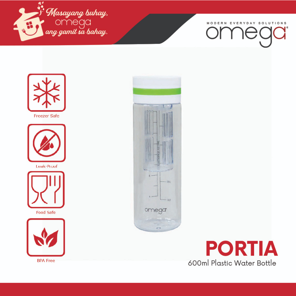 Omega Houseware Portia Green Plastic Bottle 600ml Shopee Philippines