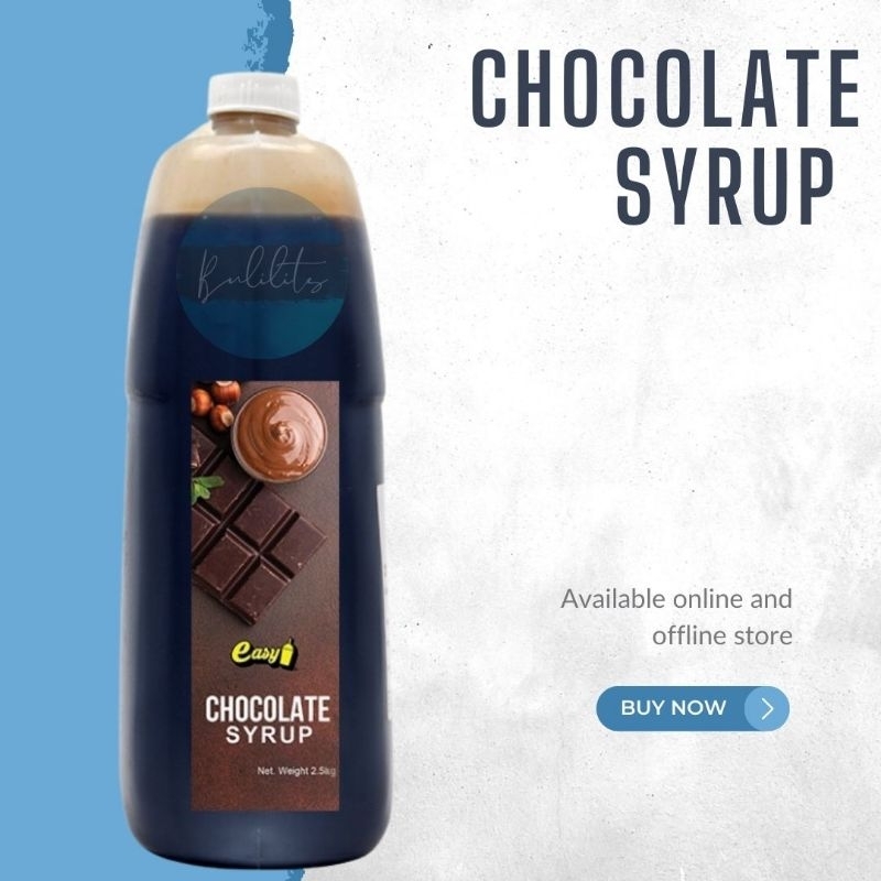 EASY BRAND Chocolate syrup 2.5Kg Shopee Philippines