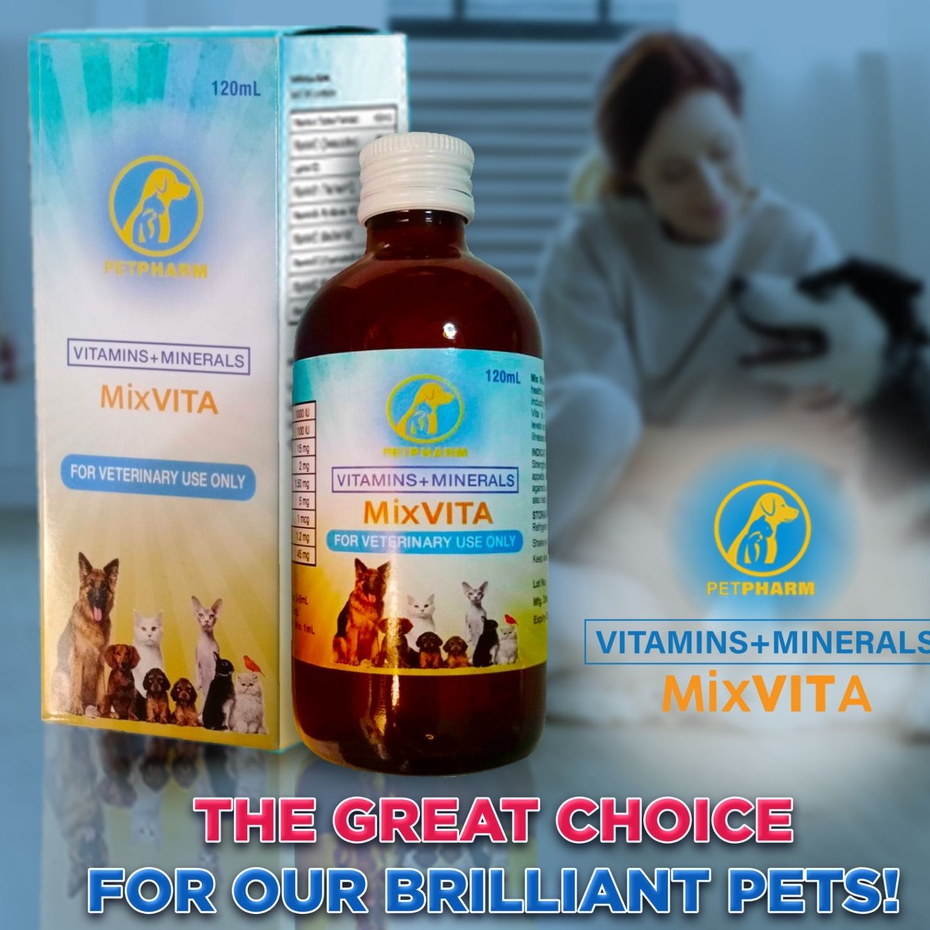 MixVita (Better than PAPI MVP Multivitamins) 120ml for All Pets(Dogs ...